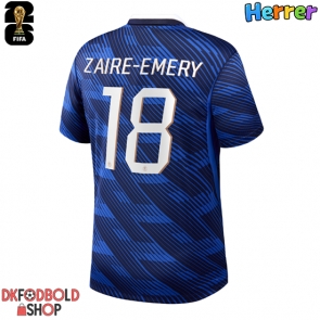 Frankrig Warren Zaire-Emery #18 Hjemmebanetrøje VM 2026 Kort ærmer